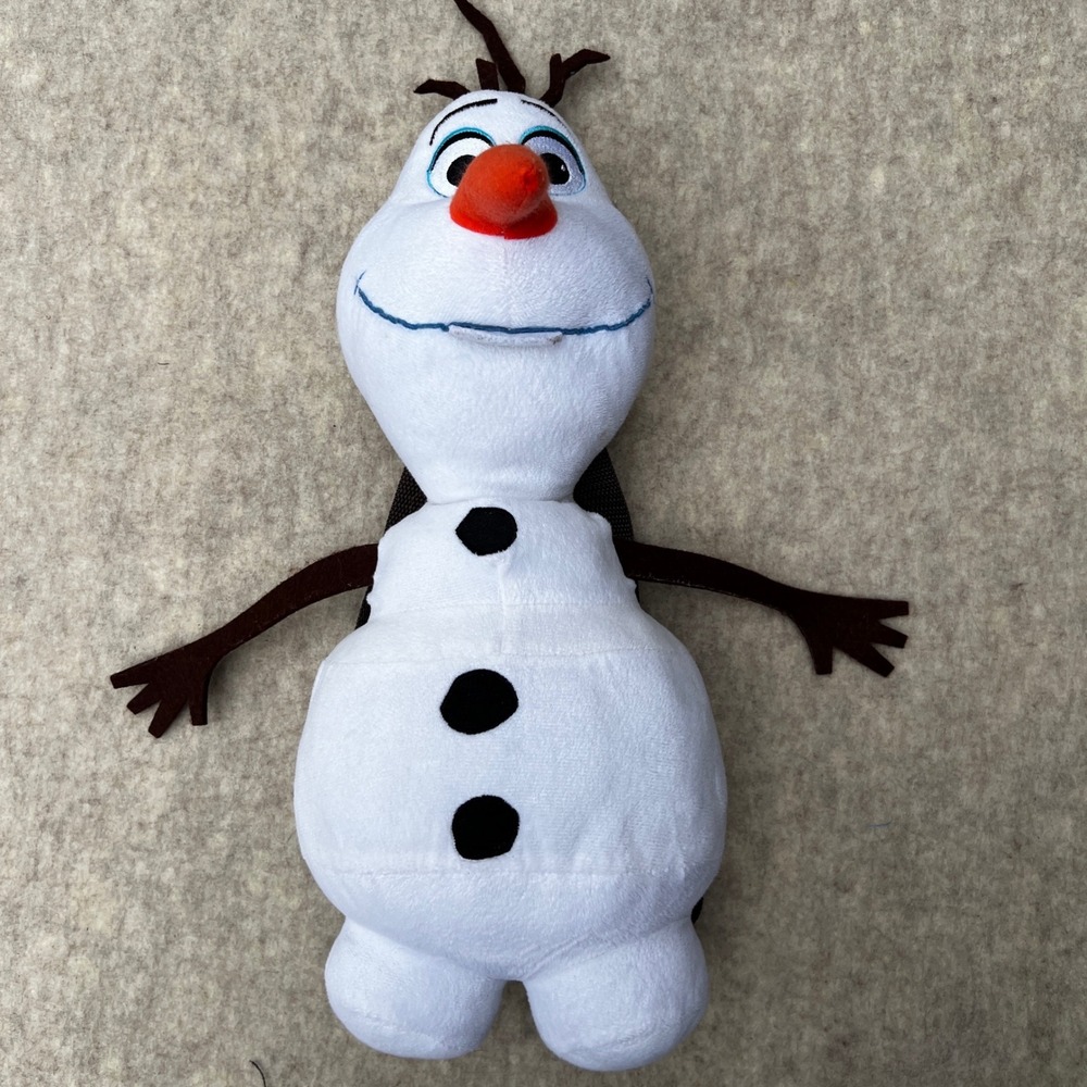 Disney Frozen Olaf Plush Backpack Kids Small Snowman Character White 18in
